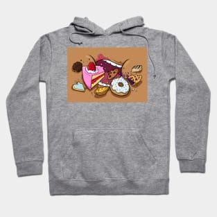 Bakery Glutton Facemask (medium skin) Hoodie